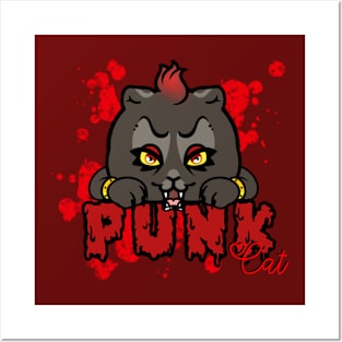 Punk Cat Posters and Art